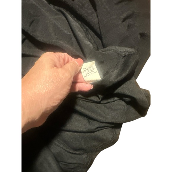 Perch Blu Pepper Ruffled Tiered Black Maxi SunDress Plus 1X - Picture 10 of 10